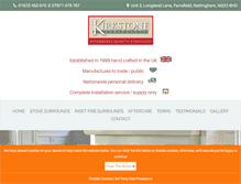 Tablet Screenshot of kirkstonefireplaces.co.uk